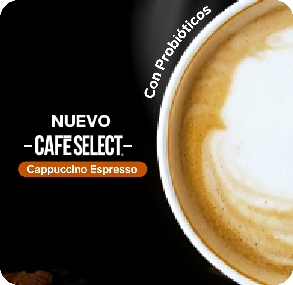 Café Select Cappuccino Espresso con Probióticos. Café Select Cappuccino Espresso con Probióticos.